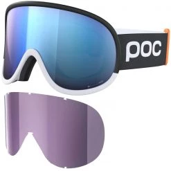 Masques De Ski POC RETINA BIG CLARITY COMP URANIUM BLK/HYDROGEN WHT/SPEKTRIS BLUE 23 Noir / Blanc