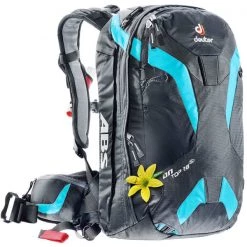 Sacs Airbags DEUTER ON TOP ABS 28 SL BLACK/TURQUOISE 17 Noir / Bleu