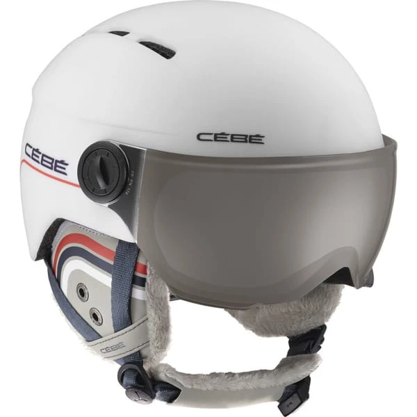 CEBE FIREBALL JUNIOR MATT WHITE RACING LINES 22 Casques Ski CEBE FIREBALL JUNIOR MATT WHITE RACING LINES 22 Blanc / Orange -Ekosport Soldes 9 101745 fireball junior matt white racing lines cbh59 wh 02