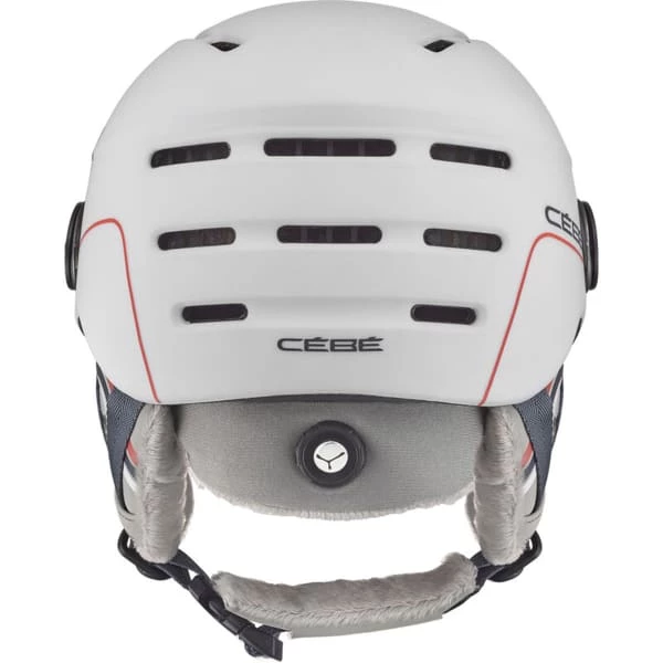 CEBE FIREBALL JUNIOR MATT WHITE RACING LINES 22 Casques Ski CEBE FIREBALL JUNIOR MATT WHITE RACING LINES 22 Blanc / Orange -Ekosport Soldes 9 101745 fireball junior matt white racing lines cbh59 wh 04