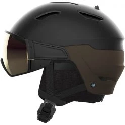 Casques Ski SALOMON DRIVER 1947 BLACK/SOLAR BRONZE 22 Noir / Marron -Ekosport Soldes 9 102832 l41199600 03