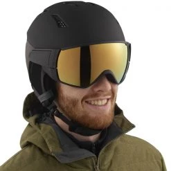 Casques Ski SALOMON DRIVER 1947 BLACK/SOLAR BRONZE 22 Noir / Marron -Ekosport Soldes 9 102832 l41199600 05