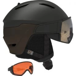 Casques Ski SALOMON DRIVER 1947 BLACK/SOLAR BRONZE 22 Noir / Marron