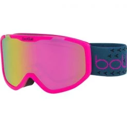 Masques De Ski BOLLE ROCKET PLUS PINK BLUE MATTE ROSE GOLD CAT 2 22 Rose / Bleu