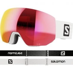 Masques De Ski SALOMON RADIUM PRO SIGMA WHITE/PR 22 Blanc / Rose