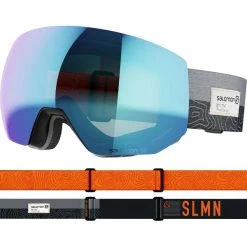 Masques De Ski SALOMON RADIUM PRO ML BK SLMN/MID BLUE 22 Orange / Noir