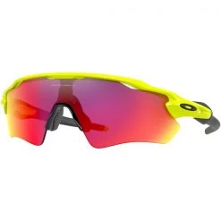 Lunettes De Soleil Sport OAKLEY RADAR EV PATH NEON YELLOW W/ PRIZM ROAD 22 Jaune / Noir