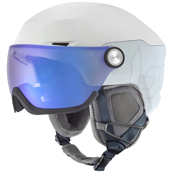 BOLLE V-RYFT PURE PEARL MATTE PHOTOCHROMIC BLUE CAT 1 TO 3 23 Casques Ski BOLLE V-RYFT PURE PEARL MATTE PHOTOCHROMIC BLUE CAT 1 TO 3 23 Blanc / Gris / Bleu -Ekosport Soldes 9 112203 v ryft pure pearl matte photochromic blue cat 1 to 3 bh18001 pea 01