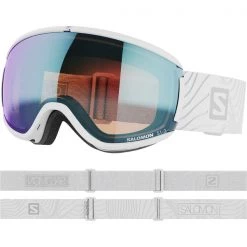 Masques De Ski SALOMON IVY PHOTO WHITE MONTANA/AW BLUE 23 Blanc