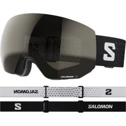 Masques De Ski SALOMON RADIUM PRO ML BK/SOLAR BLACK 23 Noir / Blanc