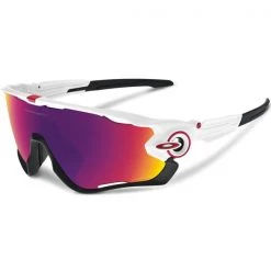 Lunettes De Soleil Sport OAKLEY JAWBREAKER POL WHITE/PRIZM ROAD 22 Blanc