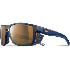 Lunettes De Soleil Sport JULBO SHIELD BLUE / BLUE / ORANGE CAMÉLÉON 22 Bleu