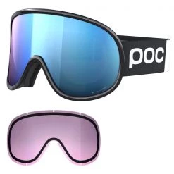 Masques De Ski POC RETINA BIG CLARITY COMP URANIUM BLACK/SPEKTRIS BLUE 22 Noir / Blanc
