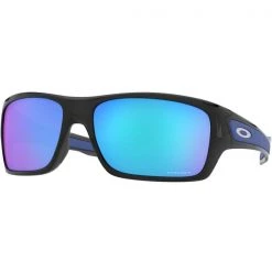 Lunettes De Soleil Sport OAKLEY TURBINE BLACK INK W/ PRIZM SAPPH 22 Noir / Bleu