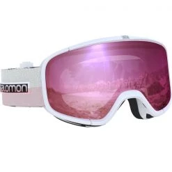 Masques De Ski SALOMON FOUR SEVEN SIGMA WH/LOW SILVPI 20 Blanc / Rose / Gris
