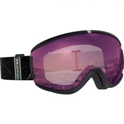 Masques De Ski SALOMON IVY BLACK MARBLE/UNI RUBY 22 Noir / Violet