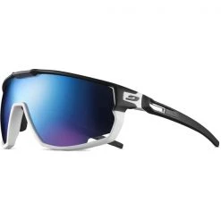 Lunettes De Soleil Sport JULBO RUSH BLANC/NOIR SPECTRON 3 CF BLEU 22 Blanc / Noir