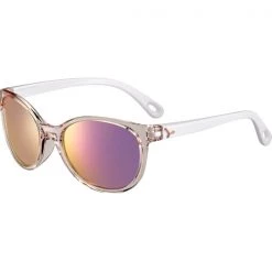 Lunettes De Soleil Lifestyle CEBE ELLA SHINY TRANS BLUSH WHITE ZONE BL LIGHT GREY CAT.3 PINK 22 Blanc / Rose