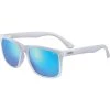 Lunettes De Soleil Lifestyle CEBE HIPE MATT TRANSLUCENT CLEAR ZONE GREY CAT.3 BLUE AR 22 Bleu