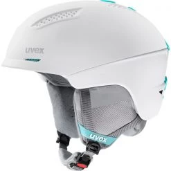 Casques Ski UVEX ULTRA WHITE MI 23 Blanc / Gris / Vert