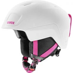 Casques Ski UVEX HEYYA PRO WHITE PI 23 Blanc / Noir / Rose