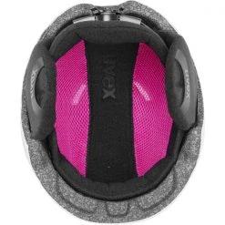 Casques Ski UVEX HEYYA PRO WHITE PI 23 Blanc / Noir / Rose -Ekosport Soldes 9 80043 heyya pro white pi 566253 70 05