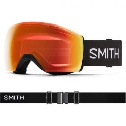 Masques De Ski SMITH SKYLINE XL BLACK CPE RED M 23 Noir