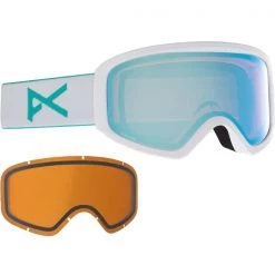 Masques De Ski ANON INSIGHT PRCV/SPR WHITE/VARIABLE BLUE 22 Blanc / Bleu