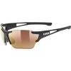 Lunettes De Soleil Sport UVEX SPORTSTYLE 803 RACE CV BLACK MAT 21 Noir / Orange