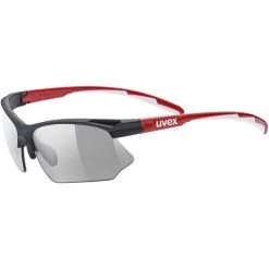Lunettes De Soleil Sport UVEX SPORTSTYLE 802 VARIO BLACK RED 21 Noir / Rouge