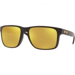 Lunettes De Soleil Lifestyle OAKLEY HOLBROOK XL MTT BLACK W/ PRIZM GOLD MIRROR POLARIZED 22 Noir / Jaune