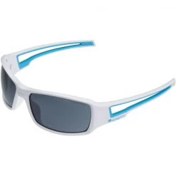 Lunettes De Soleil Sport CAIRN TWISTER SHINY WHITE SPACE CYAN 20 Blanc