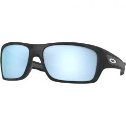 Lunettes De Soleil Sport OAKLEY TURBINE MATTE BLK CAMO W/ PRIZM DEEP H2O POL 22 Noir / Bleu
