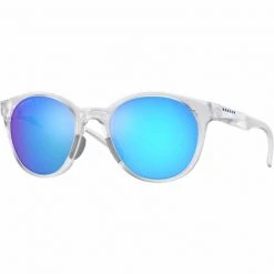 Lunettes De Soleil Lifestyle OAKLEY SPINDRIFT MATTE CLEAR W/ PRIZM SAPPHIRE 22 Blanc / Bleu