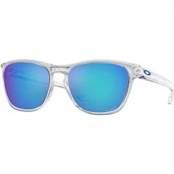 Lunettes De Soleil Lifestyle OAKLEY MANORBURN POL CLR W/ PRIZM SAPPHIRE 22 Bleu / Blanc