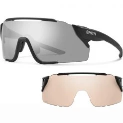 Lunettes De Soleil Sport SMITH ATTACK MAG MTB MATT BLACK CHROMAPOP PLATINUM 21 Noir