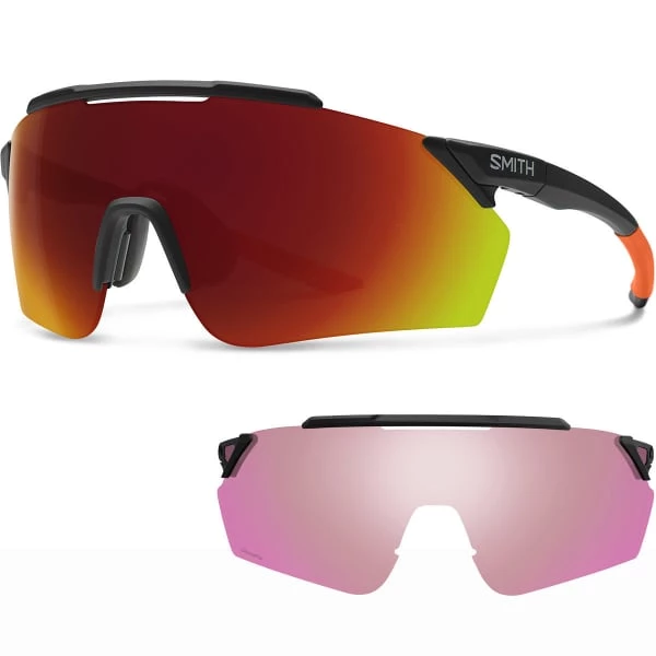 SMITH RUCKUS MATT BLACK ORANGE RUBBER CHROMAPOP RED MIRROR 22 Lunettes De Soleil Sport SMITH RUCKUS MATT BLACK ORANGE RUBBER CHROMAPOP RED MIRROR 22 Rouge -Ekosport Soldes 9 86841 201522