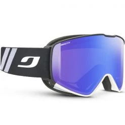Masques De Ski JULBO CYRIUS BLACK/WHITE REACTIV 1-3 HIGH CONTRAST FLASH BLUE 23 Bleu / Noir