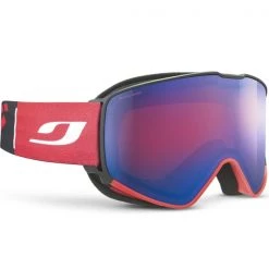 Masques De Ski JULBO ALPHA BLACK/RED RED GLARE CONTROL SPECTRON2 FLASH BLUE 22 Rouge / Noir