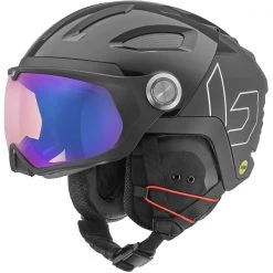 Casques Ski BOLLE V-RYFT MIPS BLACK SHINY PHANTOM BLUE CAT 1 TO 3 23 Noir