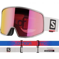 Masques De Ski SALOMON LO FI SIGMA WHITE QST/UNIV PR 23 Blanc / Violet