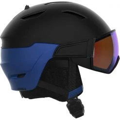 Casques Ski SALOMON DRIVER BLACK/ESTATE BLUE/SOLAR 22 Noir / Bleu