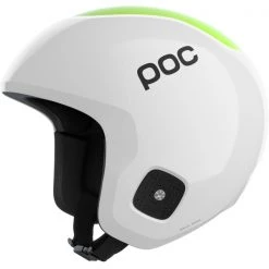 Casques Ski POC SKULL DURA JR HYDROGEN WHITE/FLUORESCENT YELLOW/GREEN 23 Blanc / Vert
