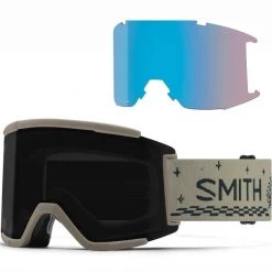 Masques De Ski SMITH SQUAD XL LIMESTONE VIBES CPS BLACK 22 Beige / Noir