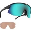 Lunettes De Soleil Sport BLIZ BREEZE BLACK & BROWN W BLUE MULTI 22 Bleu / Noir