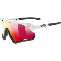 Lunettes De Soleil Sport UVEX SPORTSTYLE 228 WHITE BLK 21 Blanc / Noir / Rouge