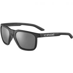 Lunettes De Soleil Lifestyle CEBE SLEEPWALKER BLACK TRANSLUCENT MATTE-ZONE POLARIZED GREY SILVER 22 Noir