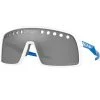 Lunettes De Soleil Sport OAKLEY SUTRO EYESHADE POL WHITE W/ PRIZM BLACK 22 Blanc / Bleu