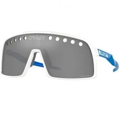 Lunettes De Soleil Sport OAKLEY SUTRO EYESHADE POL WHITE W/ PRIZM BLACK 22 Blanc / Bleu