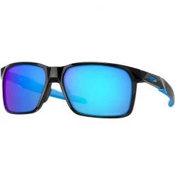 Lunettes De Soleil Sport OAKLEY PORTAL X POL BLK W/ PRIZM SAPPHIRE 22 Noir / Bleu